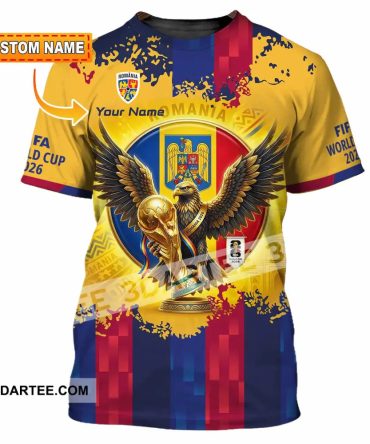 Unisex Shirt - Custom Romania World Cup 2026 3D Shirt