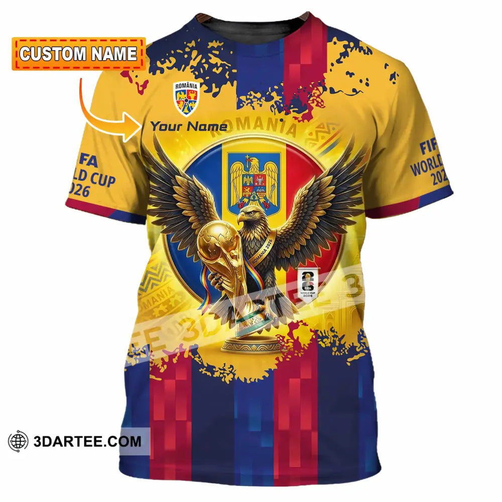Unisex Shirt - Custom Romania World Cup 2026 3D Shirt