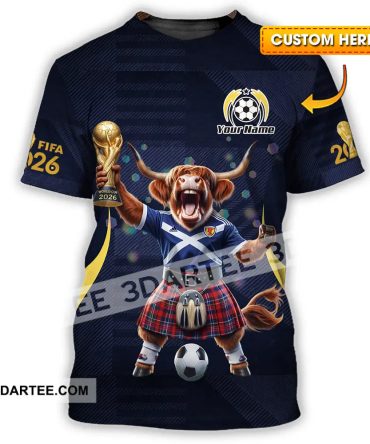 Unisex Shirt - Custom Scotland Fifa World Cup 2026 3D Shirt