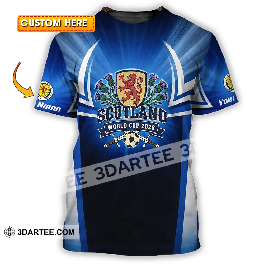 Unisex Shirt - Custom Scotland World Cup 2026 3D Shirt