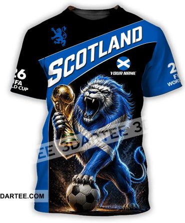 Unisex Shirt - Custom Scotland World Cup 2026 3D Shirt