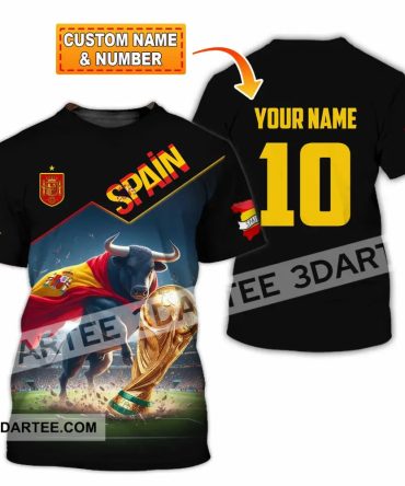 Unisex Shirt - Custom Spain World Cup 2026 3D Shirt