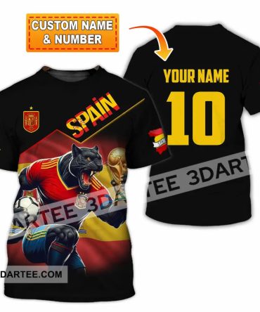 Unisex Shirt - Custom Spain World Cup 3D Shirt