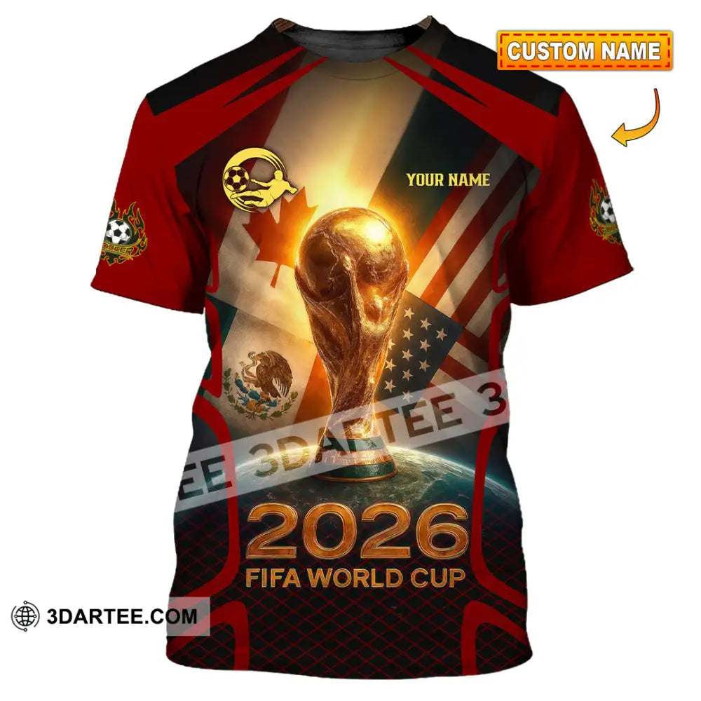 Unisex Shirt - Custom Usa Canada World Cup 2026 3D Shirt