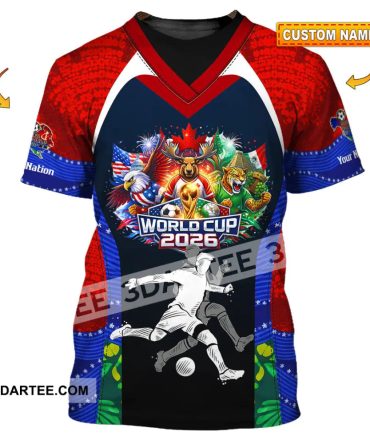 Unisex Shirt - Custom World Cup 2026 3D Shirt