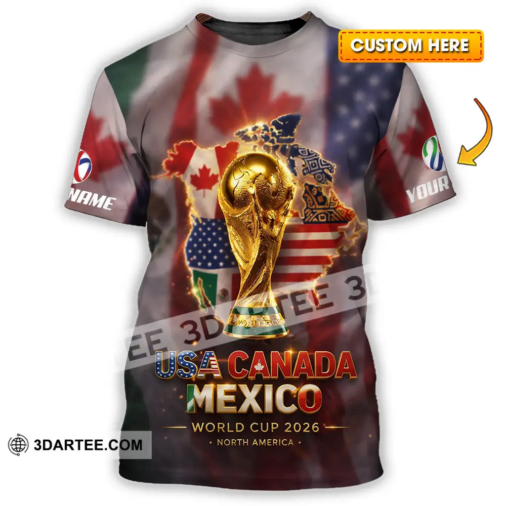 Unisex Shirt - Custom World Cup 2026 3D Shirt