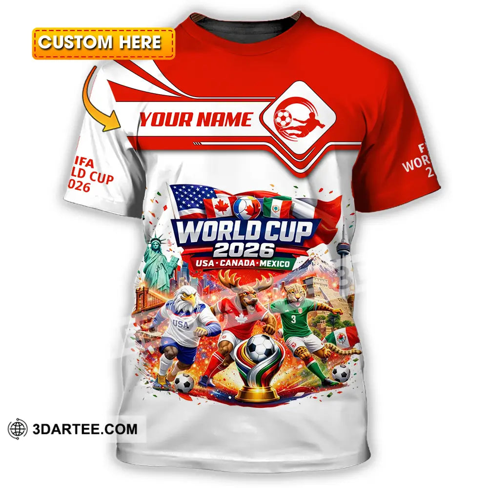 Unisex Shirt - Custom World Cup 2026 3D Shirt