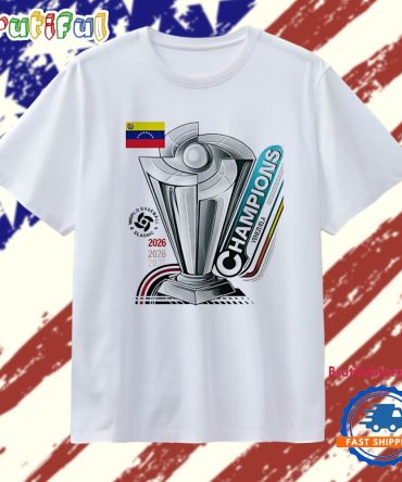Venezuela World Baseball Classic 2026 Champions Trophy Logo T Shirt