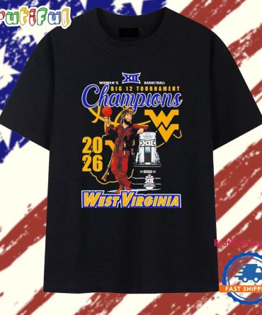 West Virginia Mountaineers Women’S Basketball Big 12 Tournament Champions T Shirt