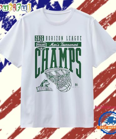 Wright State Basketball 2026 Horizon League Men’S Tournament Champions T Shirt