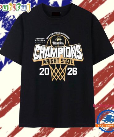 Wright State Raiders 2026 Horizon League Men’S Basketball Tournament Champions T Shirt