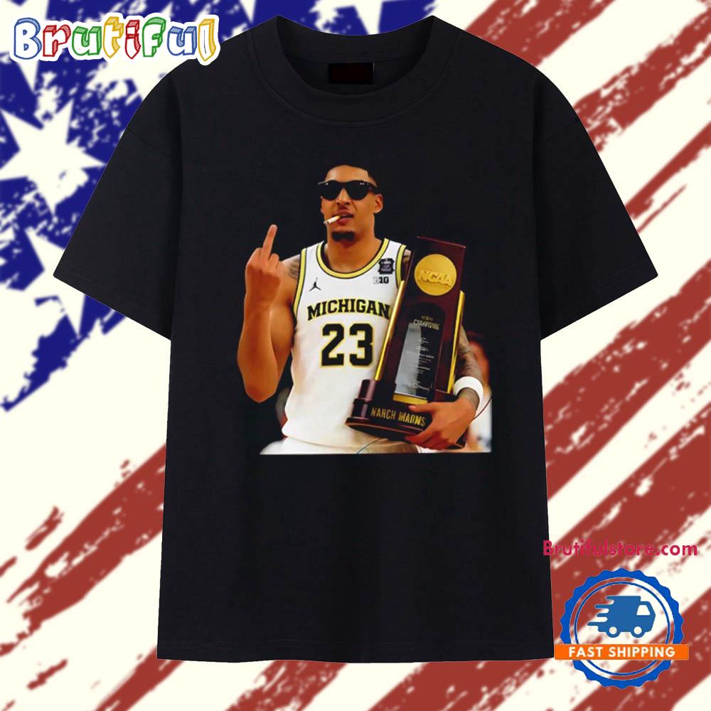 Yaxel Lendeborg Michigan Wolverines National Champions 2026 Middle Finger And Smoking T Shirt