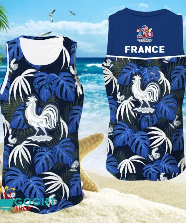France National Soccer Team Sleeveless Jersey Tank Top