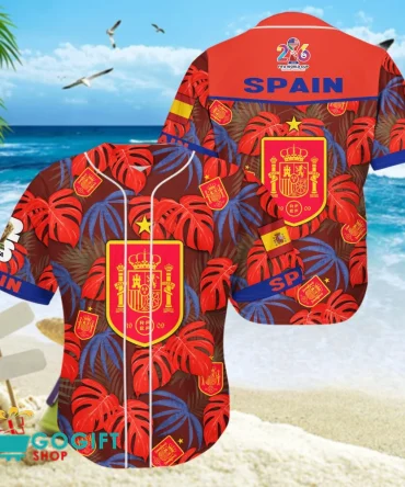 Spain National Soccer Team Baseball Jersey