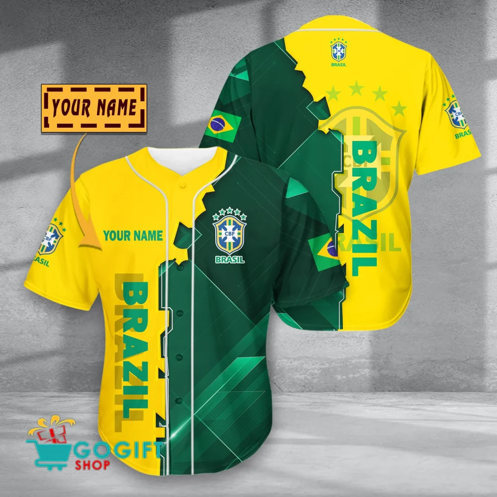 Brazil National Soccer Team Baseball Jersey
