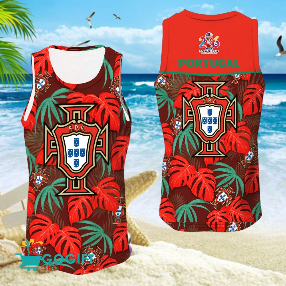 Portugal National Soccer Team Sleeveless Jersey Tank Top