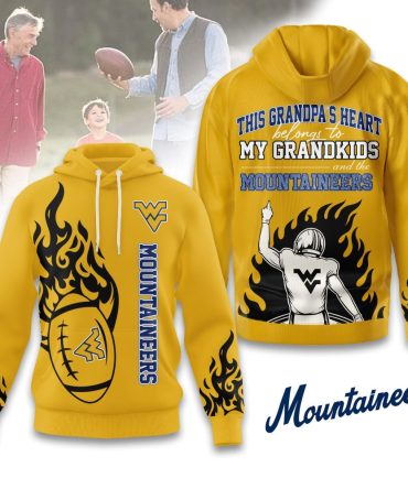 West Virginia Mountaineers , Premium Ncaa Football Grandpa Hoodie