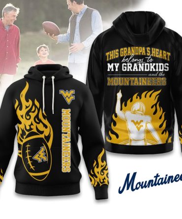 West Virginia Mountaineers , Premium Ncaa Football Grandpa Hoodie