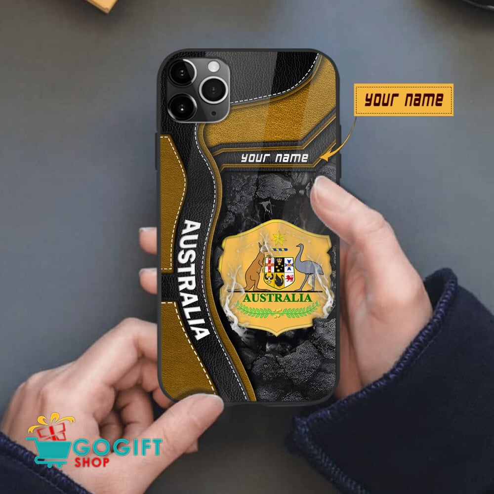 Australia National Soccer Team All Over Print Phone Case - Image 2