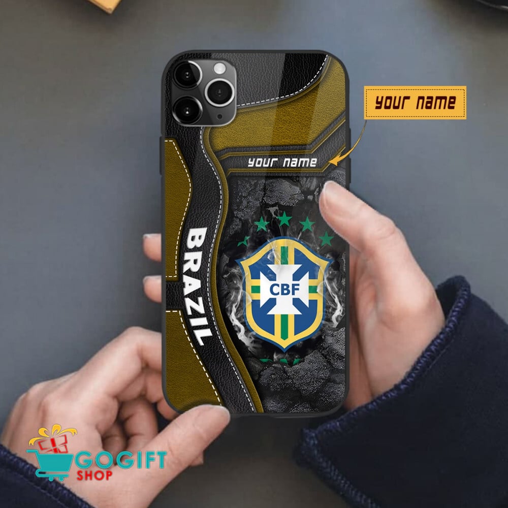 Brazil National Soccer Team All Over Print Phone Case - Image 2