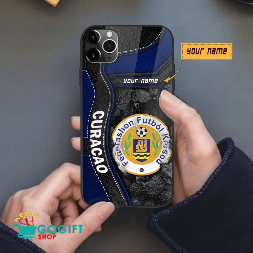 Curacao National Soccer Team All Over Print Phone Case - Image 2