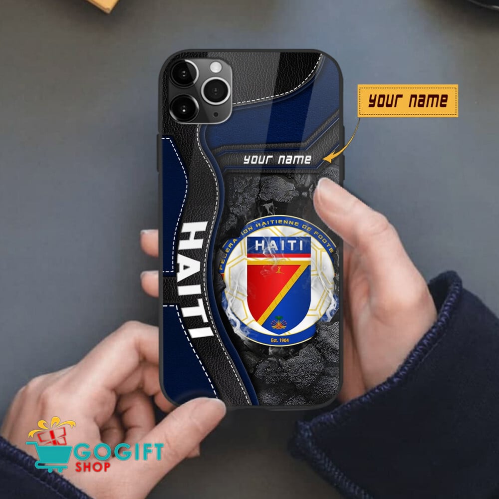Haiti National Soccer Team All Over Print Phone Case - Image 2