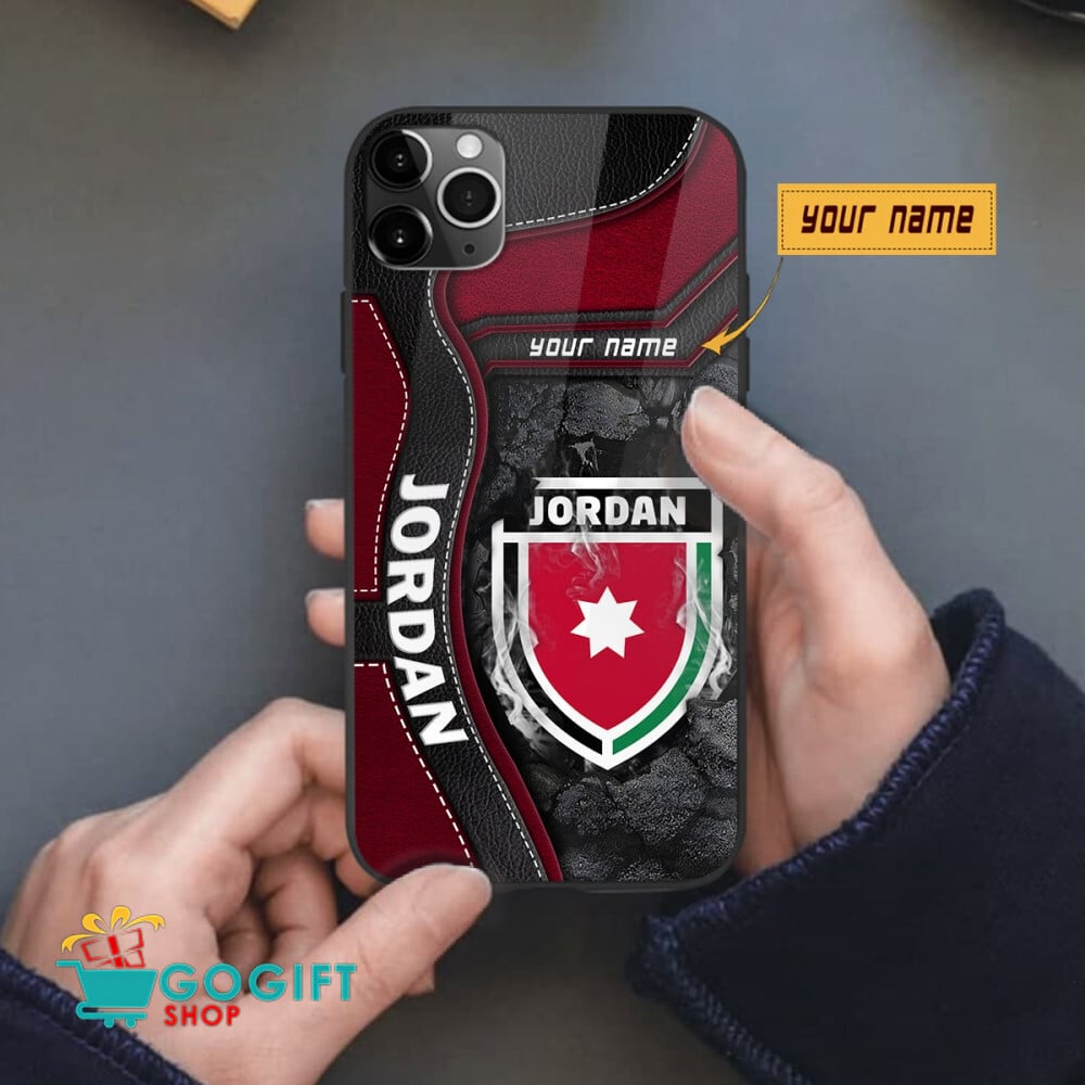 Jordan National Soccer Team All Over Print Phone Case - Image 2