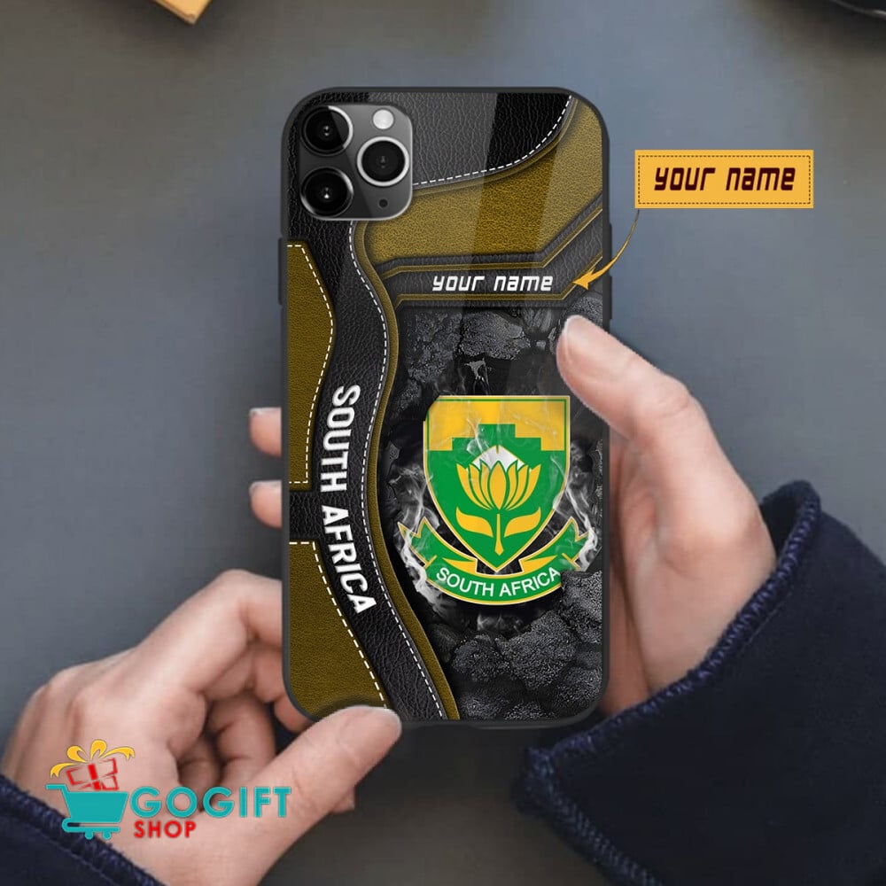 South Africa National Soccer Team All Over Print Phone Case - Image 2