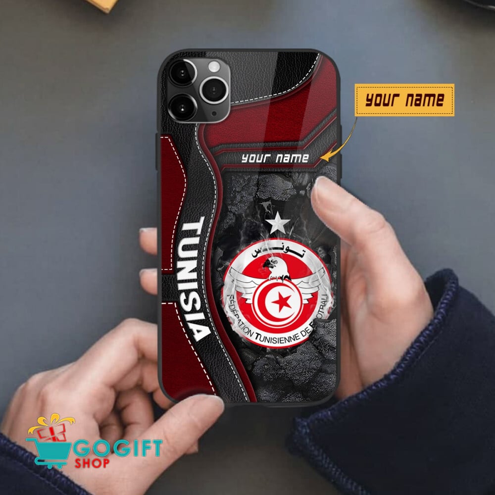 Tunisia National Soccer Team All Over Print Phone Case - Image 2