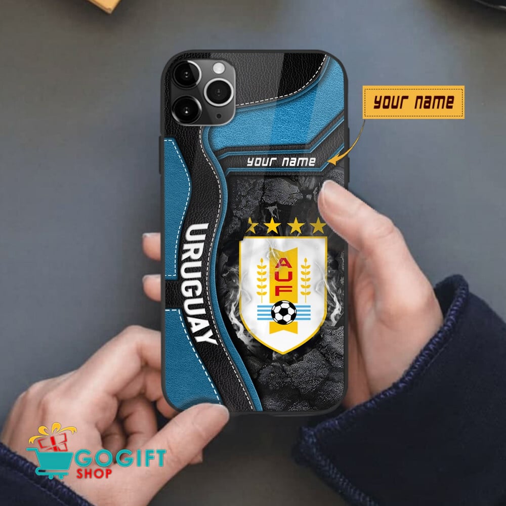 Uruguay National Soccer Team All Over Print Phone Case - Image 2