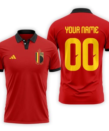 Belgium , Premium Wc26 Fan 3D Polo