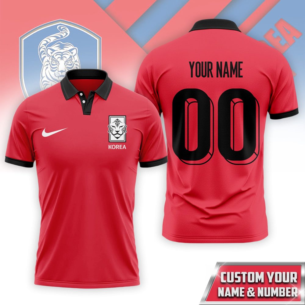 South Korea , Premium Wc26 Fan 3D Polo - Image 2