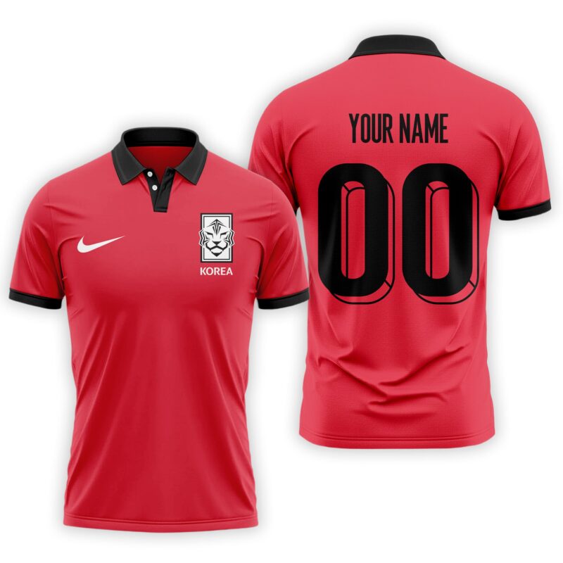 South Korea , Premium Wc26 Fan 3D Polo - Image 5