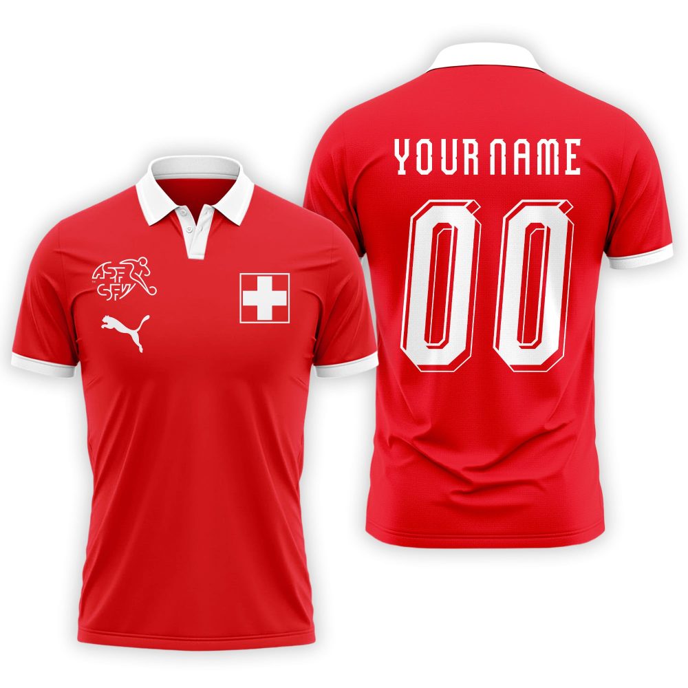 Switzerland , Premium Wc26 Fan 3D Polo