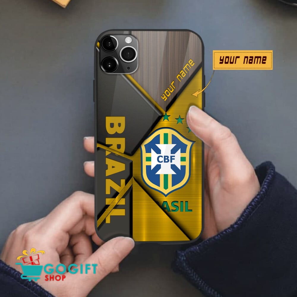 Brazil National Soccer Team All Over Print Phone Case - Image 2