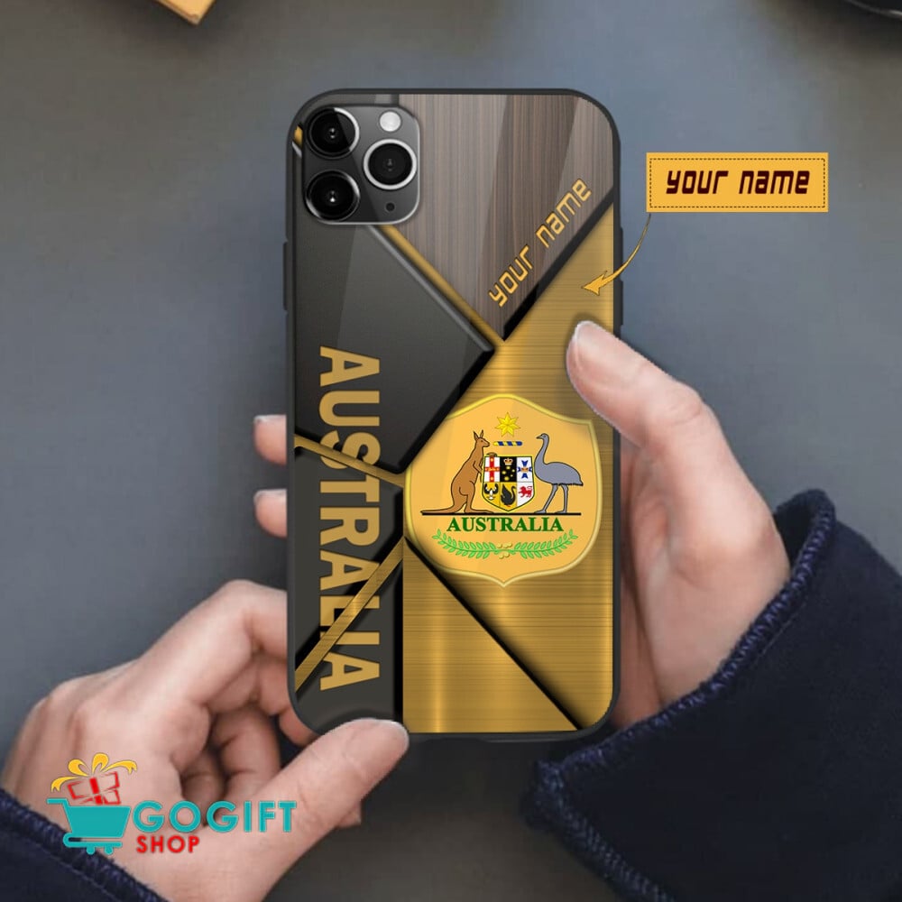 Australia National Soccer Team All Over Print Phone Case - Image 2