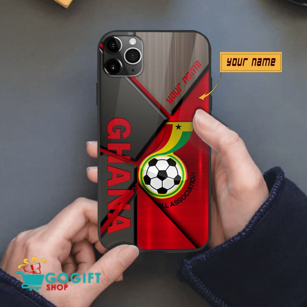 Ghana National Soccer Team All Over Print Phone Case - Image 2