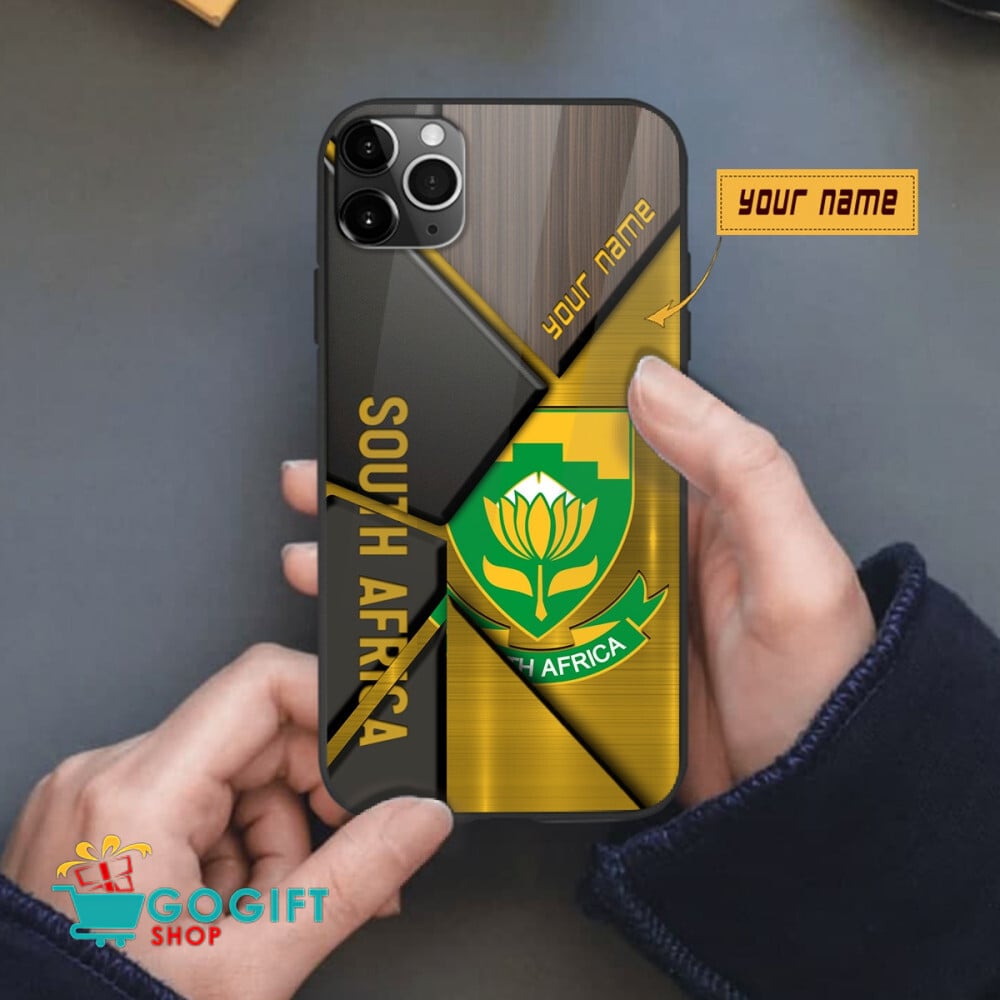 South Africa National Soccer Team All Over Print Phone Case - Image 2