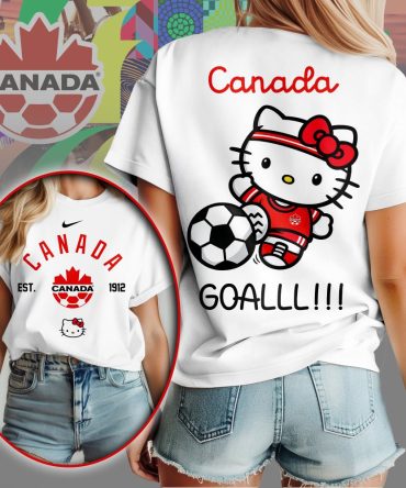 Canada , Premium Wc26 Hello Kitty Soccer Fan Women Shirt
