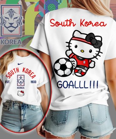 South Korea , Premium Wc26 Hello Kitty Soccer Fan Women Shirt