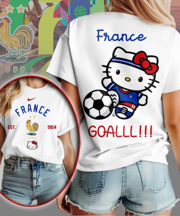 France , Premium Wc26 Hello Kitty Soccer Fan Women Shirt