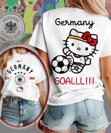 Germany , Premium Wc26 Hello Kitty Soccer Fan Women Shirt