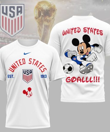 Usa , Premium Wc26 Mickey Mouse Soccer Fan 3D Shirt