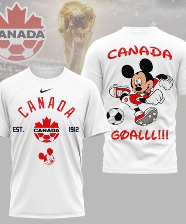 Canada , Premium Wc26 Mickey Mouse Soccer Fan 3D Shirt