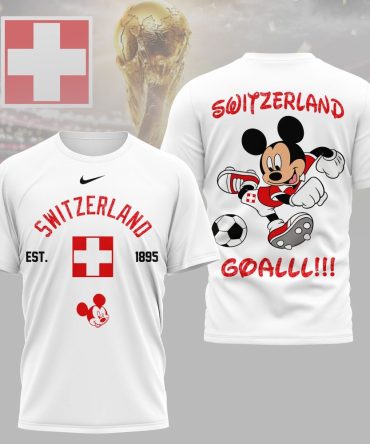 Switzerland , Premium Wc26 Mickey Mouse Soccer Fan 3D Shirt