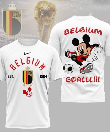 Belgium , Premium Wc26 Mickey Mouse Soccer Fan 3D Shirt