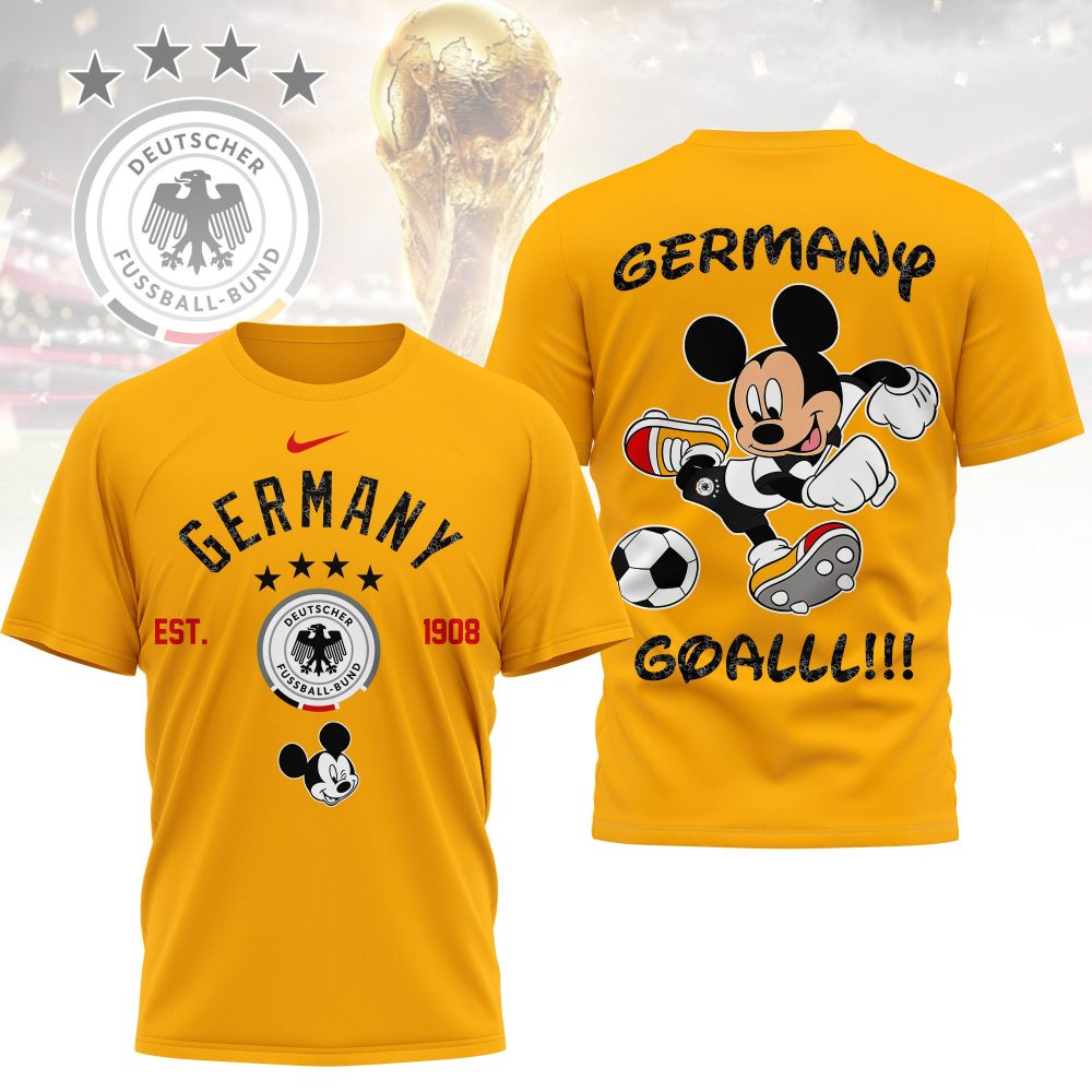 Germany , Premium Wc26 Mickey Mouse Soccer Fan 3D Shirt - Image 3