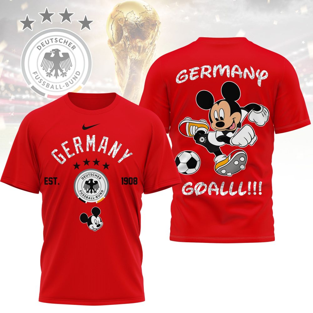 Germany , Premium Wc26 Mickey Mouse Soccer Fan 3D Shirt - Image 4