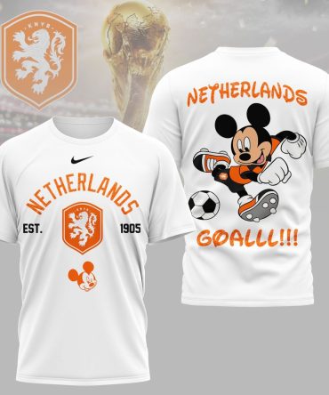 Netherlands , Premium Wc26 Mickey Mouse Soccer Fan 3D Shirt