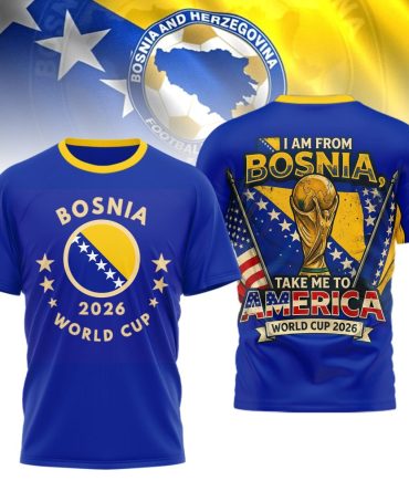 Bosnia &Amp; Herzegovina , Premium Wc26 3D T-Shirt